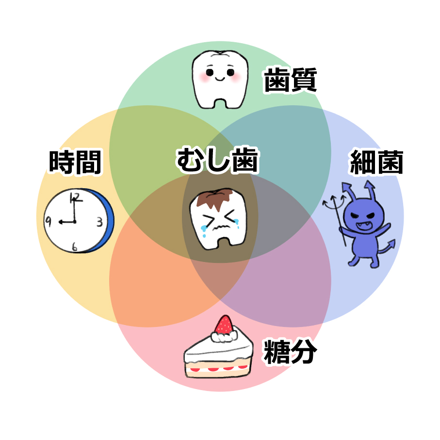 三重県歯科医師会 イラスト集 フッ化物を用いたむし歯予防 保護者説明用 編